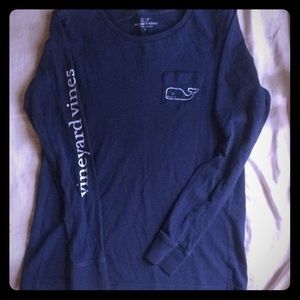 Vineyard Vines long sleeve, Navy T-shirt